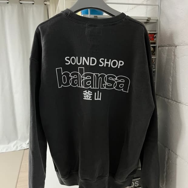 발란사 가먼트다잉 스웻셔츠 M