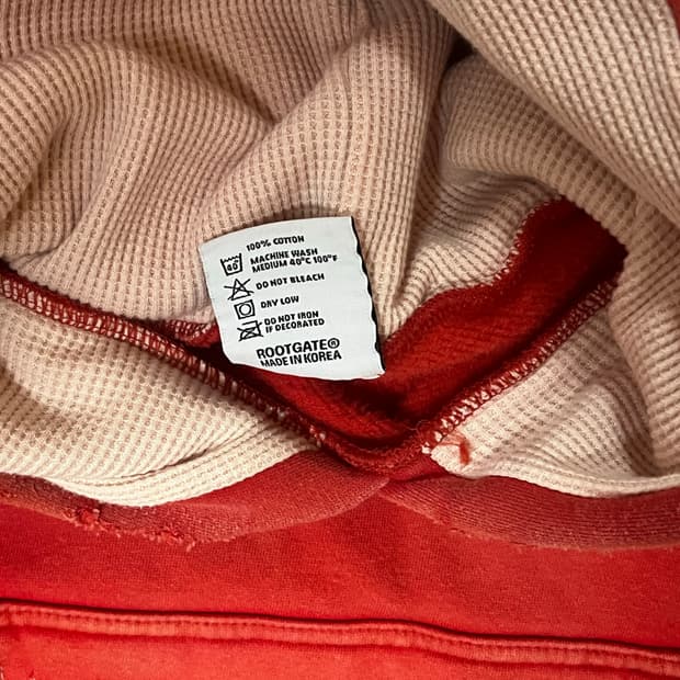 빈티지 주황색 후디