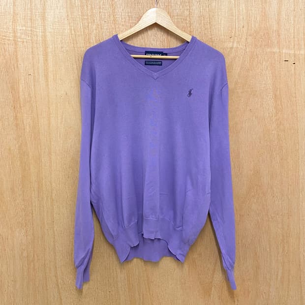 POLO GOLF cashmere blend v-neck knit