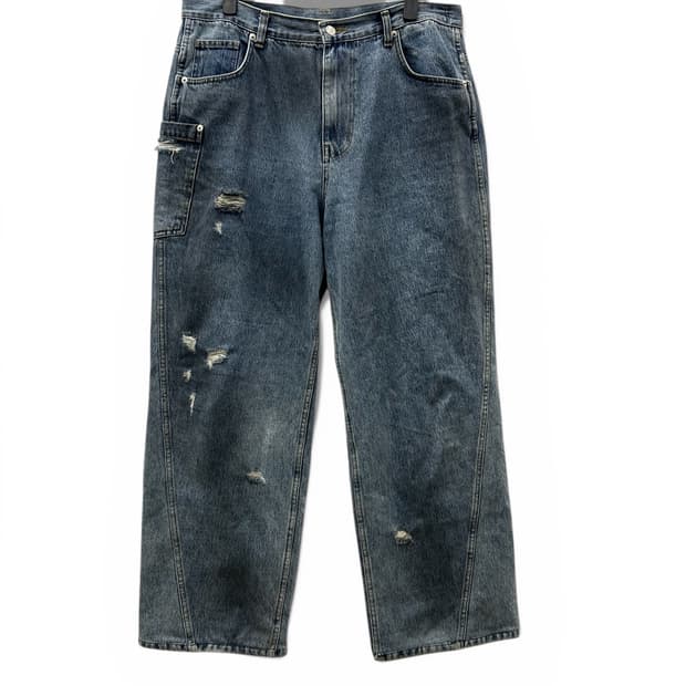 LEMARD 데미지 워싱 데님