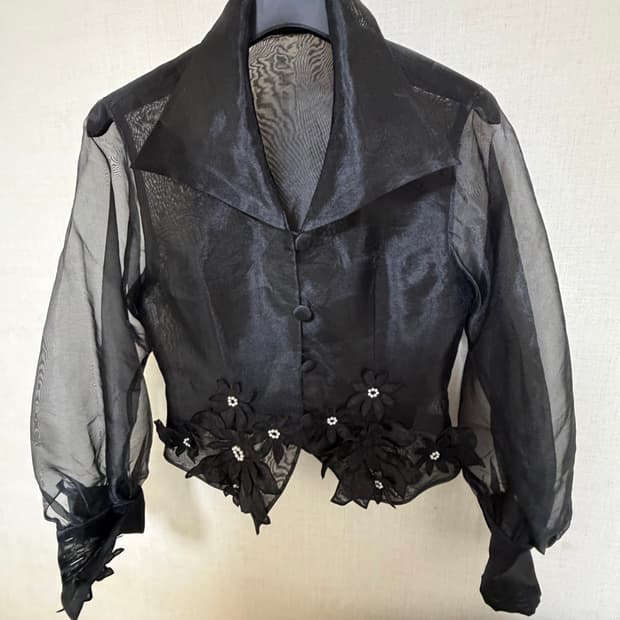 블랙시스루 자켓 (Vintage)