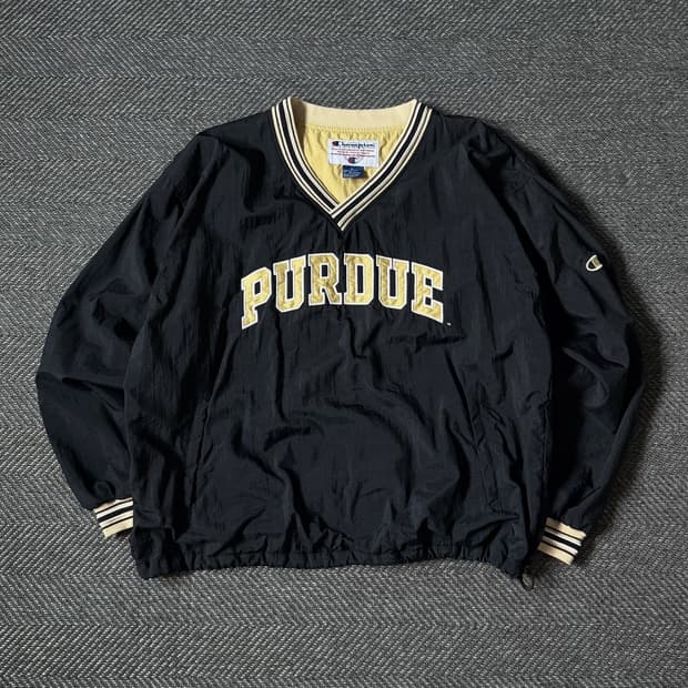 90s 챔피온 PURDUE 빈티지 웜업 풀오버 (110)