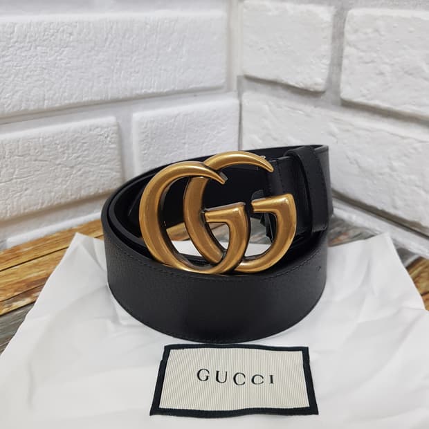 [95/38/정품] 구찌 마몽 더블G 남성벨트