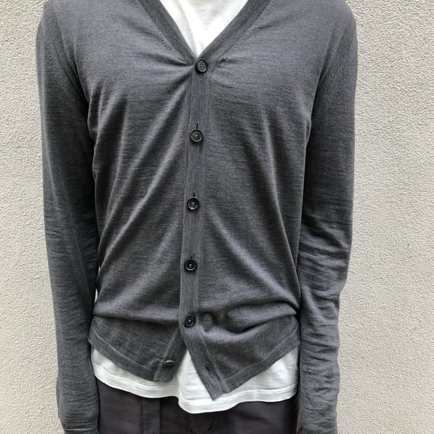 질샌더 13SS 파인 울 가디건 