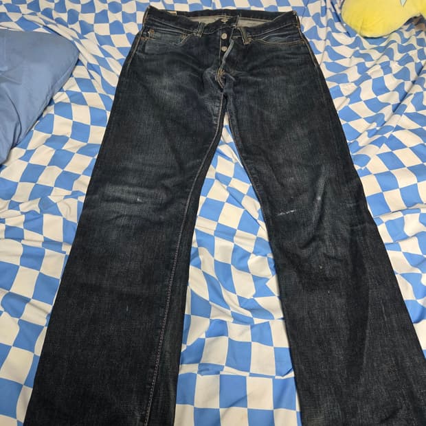 모모타로진 스트레이트 핏 셀비지