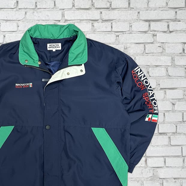 코오롱 90s 올드스쿨 바람막이 XL
