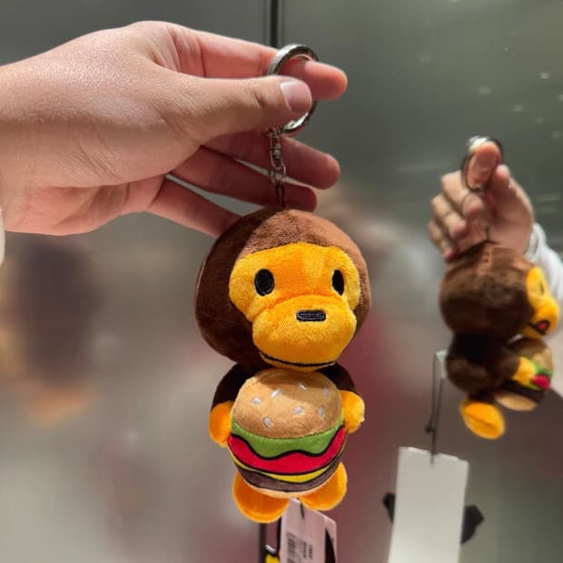 (오더) 베이프 26SS 베이비 마일로 햄버거 키링 키체인