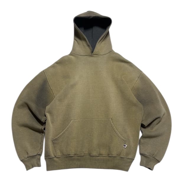 90s Russell hoodie paded beige
