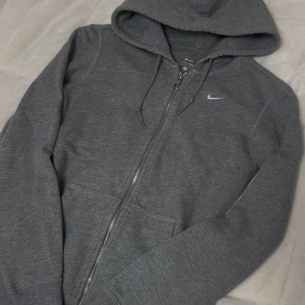 나이키 슬림핏 그레이 후드집업