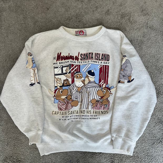 캡틴산타 멜란지 그래픽 스웻셔츠M