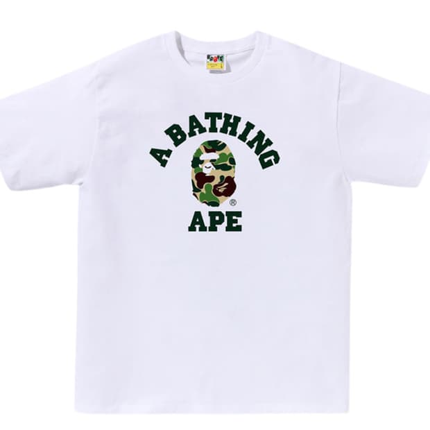 베이프 ABC 카모 컬리지 화이트그린 XL