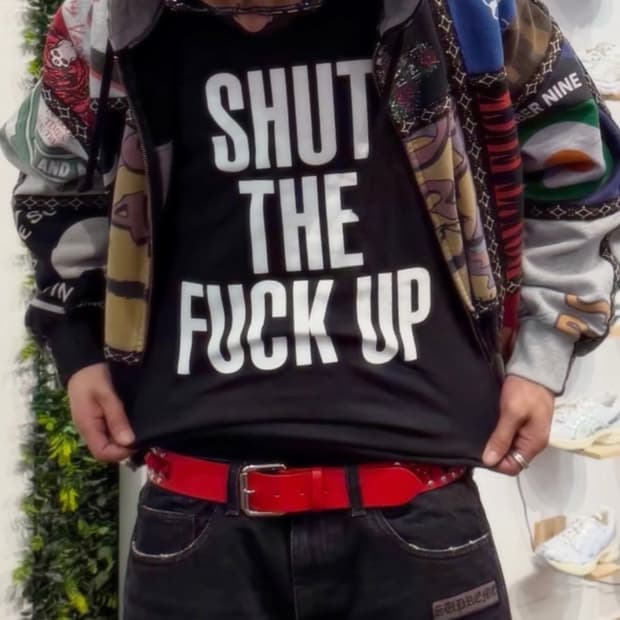 [M]슈프림 X넘버나인 스터디드 벨트