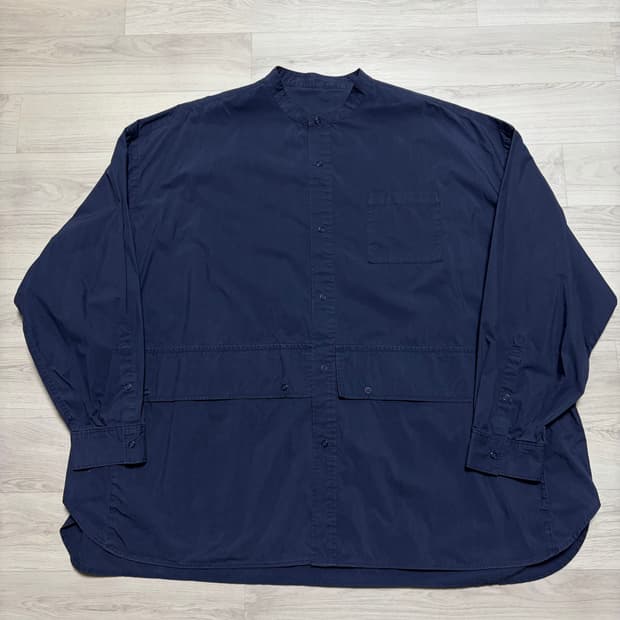 프레쉬서비스 밴드카라 셔츠 네이비 FREE 사이즈 판매