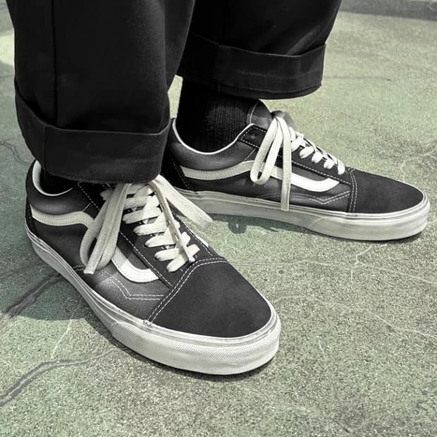 반스 올드스쿨 웨이브 워시드 빈티지 워싱 블랙 280