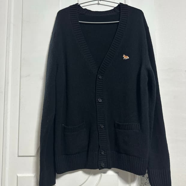 메종키츠네 베이비 폭스 패치 가디건