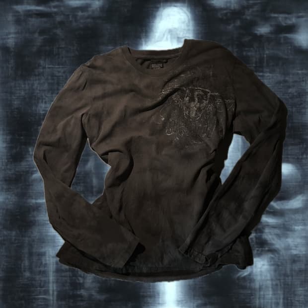 Buckaroo gray tie-dye long sleeve