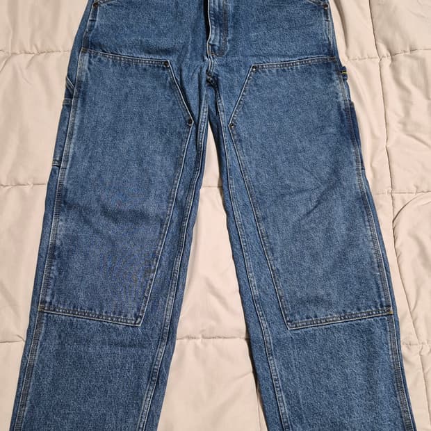 슈프림 더블 니 페인터 팬츠 워시드 인디고 24SS 30사이즈 판매합니다