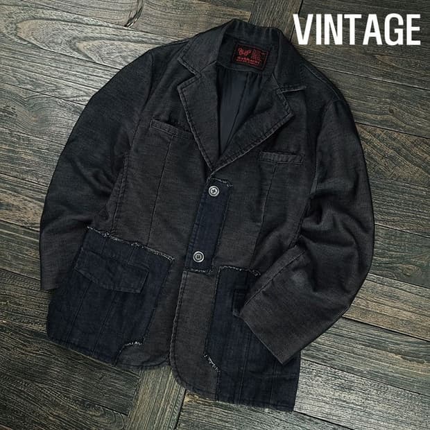 [빈티지] 멀티 패치 코듀로이 블레이저 자켓 M19424