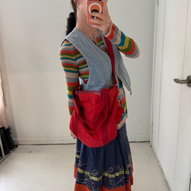 키플링 오렌지 아세니 빅사이즈 토트백 