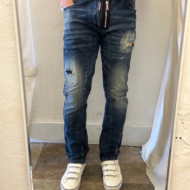 DSQUARED2 gochuzip denim