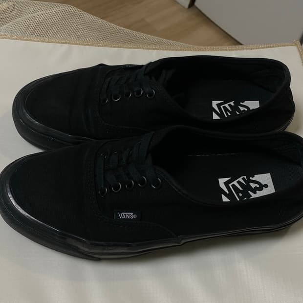 반스 LX 어센틱 리이슈 블랙/블랙 265 판매