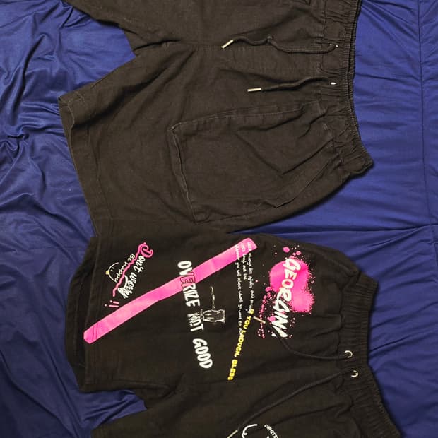 k two hollis & 비전 컴퍼니 스마일리 반바지  데미지 반바지