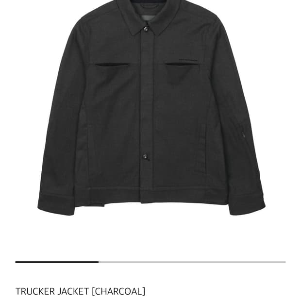 산산기어 트러커 자켓 차콜