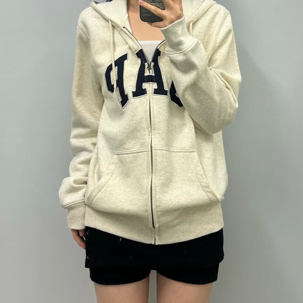 Gap 갭 오트밀 후드집업