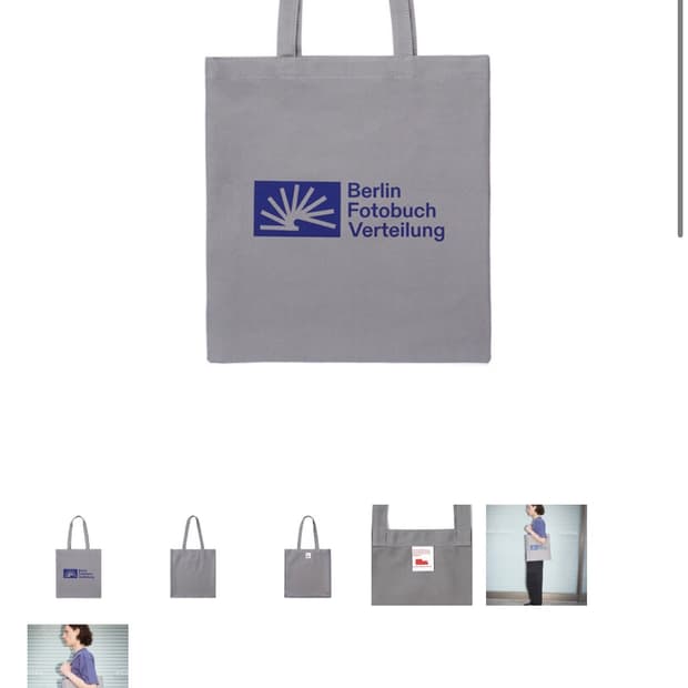 베를린포토북디스트리뷰션 에코백 그레이