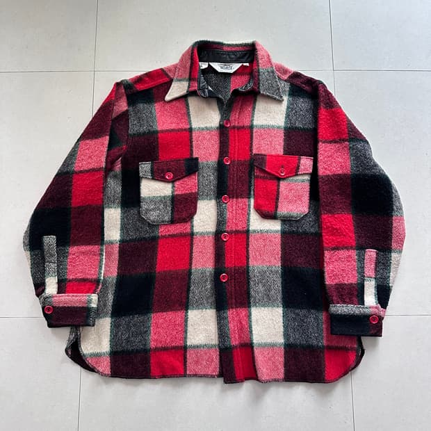 울리치 70s 빈티지 울 셔츠 자켓 XL