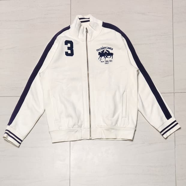 폴로 빅포니 화이트 치프키프 집업 져지 xl