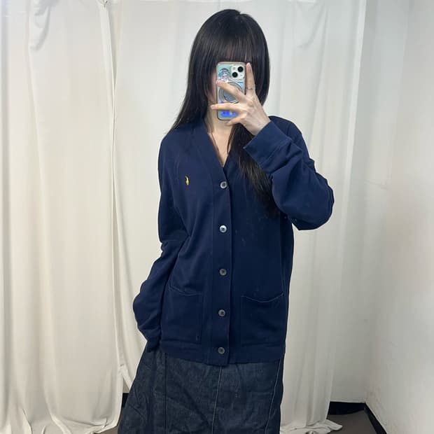 Polo Ralph Lauren navy cardigan 