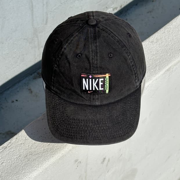 [F] 나이키 로고 워시드 볼캡 모자