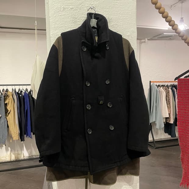 미하라 야스히로 2 in 1 오버사이즈 피코트