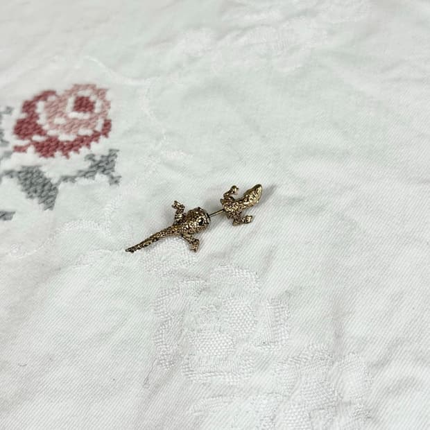 빈티지 도마뱀 모티브 피어싱 (1pcs)