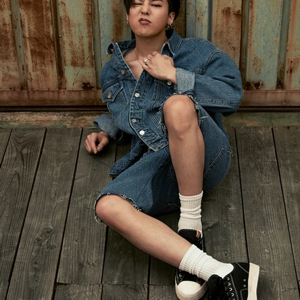 지드래곤 아페쎄 청자켓 데님자켓