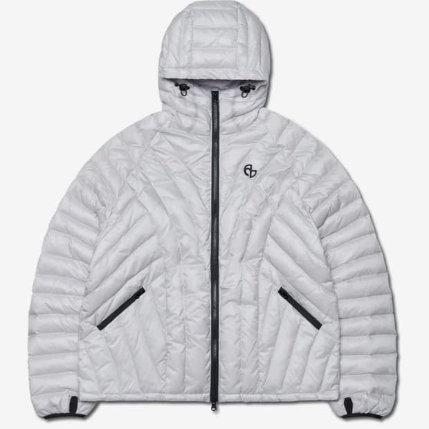 노매뉴얼 라이트 덕다운 글로시 그레이 경량패딩 S