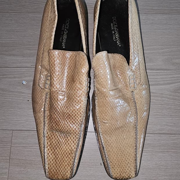 돌체앤가바나 뱀피가죽 구두