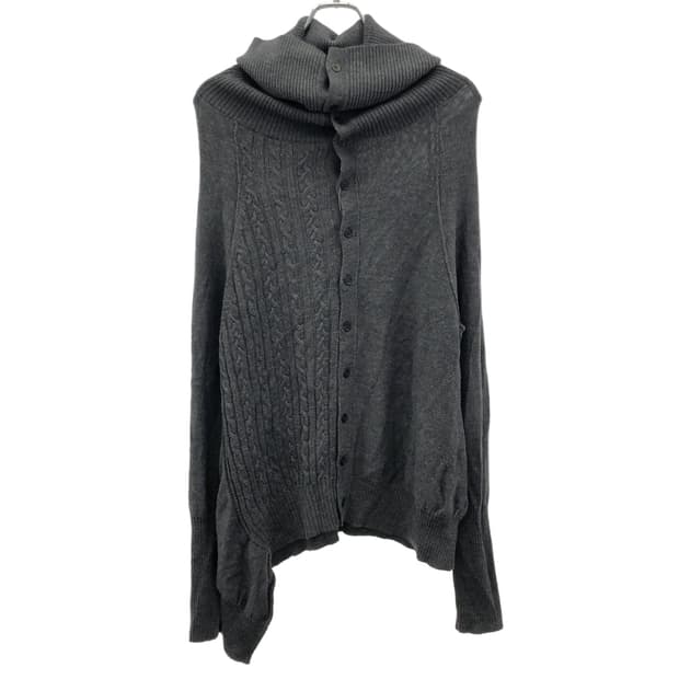 요지 야마모토 와이즈 비대칭 울 가디건 레이디스