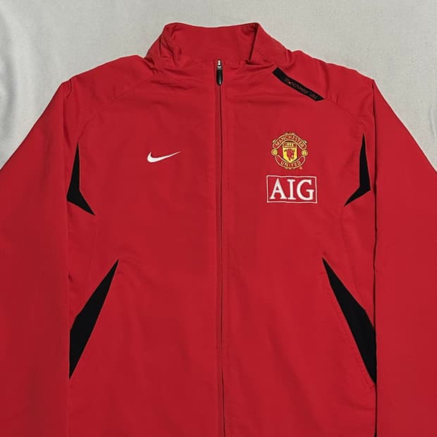 M 나이키 맨체스터 유나이티드 AIG 레드 트랙탑