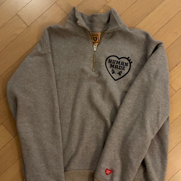 휴먼메이드 하프집 스웻셔츠 XL