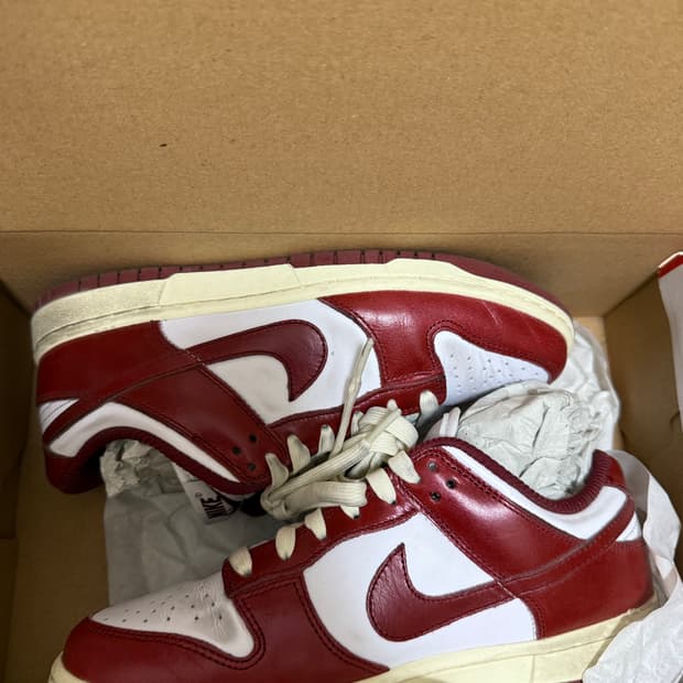 나이키 덩크로우 PRM 팀레드 W245