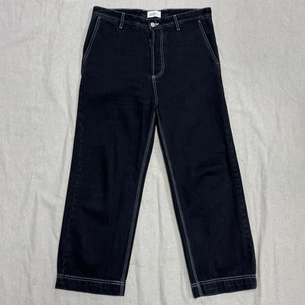 앤더슨벨 스티치 흑청 데님팬츠 M