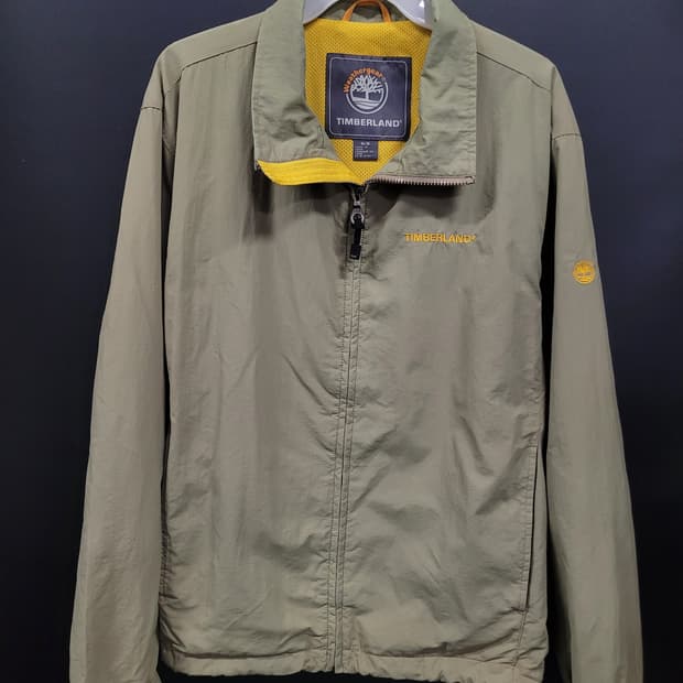 Timberland 팀버랜드 빈티지 자수로고 바람막이 집업 자켓 