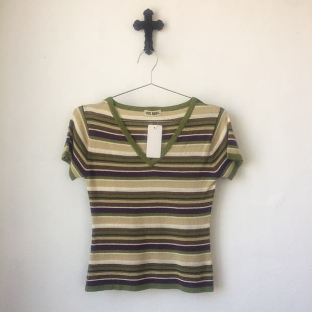 stripe pattern knit