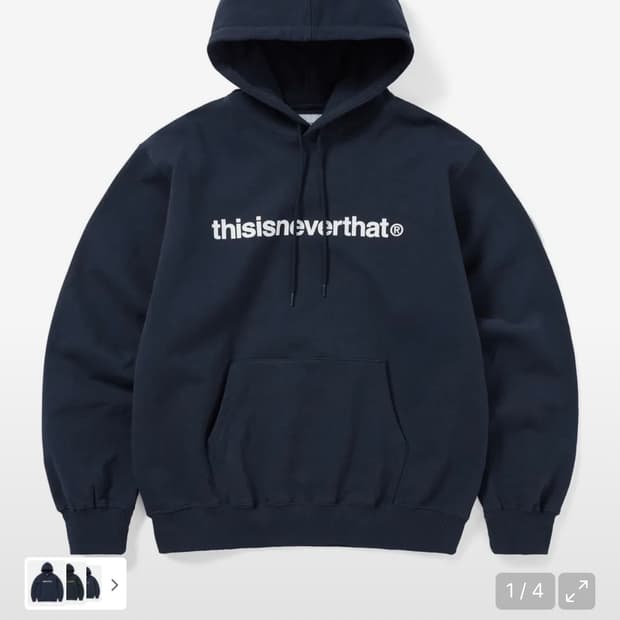 [L]디스이즈네버댓 후드티 네이비