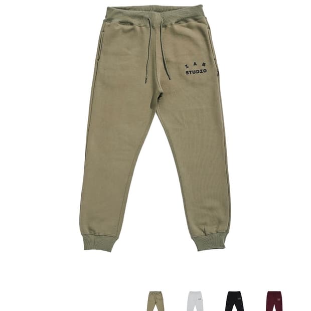아이앱 스튜디오 스웨트팬츠 올리브 그린 - 19FW