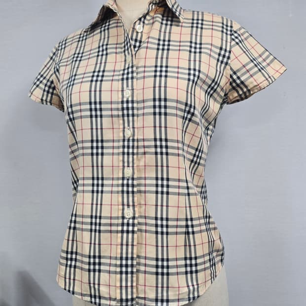 burberry 버버리 노바체크 반팔 셔츠