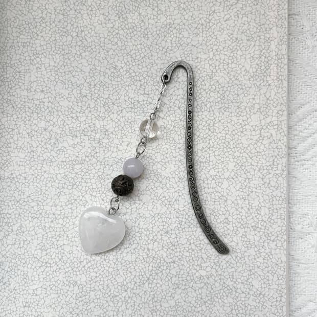 ⊰love drop⊱ bookmark 하트 원석 책갈피