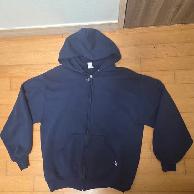 80s 러셀 후드집업 네이비
